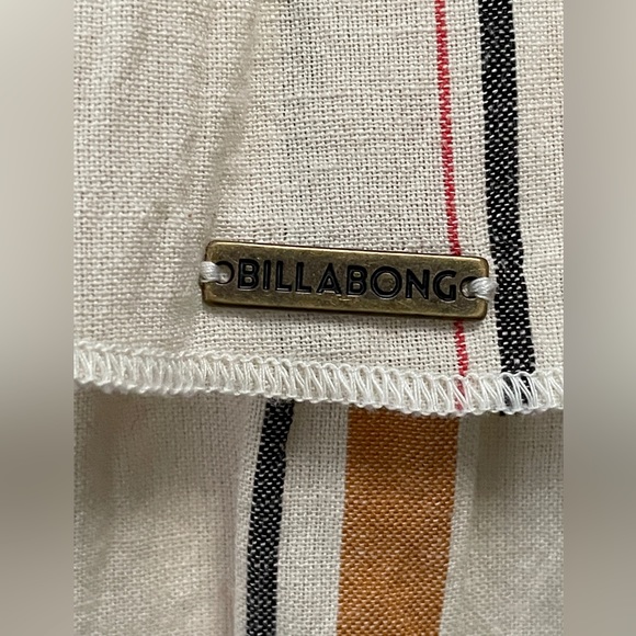 Billabong NWT stripe ruffled crossover top S - Picture 10 of 14